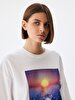 Oversized Photo Print With Print White T-shirt
