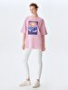 Oversized Photo Print With Print Pink T-shirt