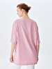 Oversized Photo Print With Print Pink T-shirt