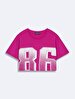 Contrast With Print Pink T-shirt
