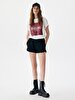 Oversized Leopard Pattern With Print White T-shirt