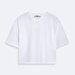 Crew Neck Short Arm Relaxed White T-shirt