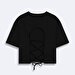 Crew Neck Short Arm Relaxed Black T-shirt