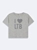 With Print Grey T-shirt