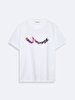 Sign With Print Short Sleeve White T-shirt