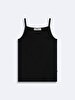 Basic Wide Collar Black Athlete