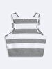 Striped Print White Athlete