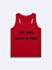 Print Wide Collar Red Athlete