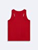 Print Wide Collar Red Athlete