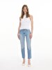Halter Collar Ribbed White Athlete