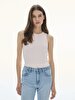Halter Collar Ribbed Lilac Athlete