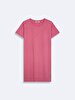 Short Sleeve Basic Pink Dress