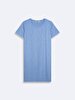Short Sleeve Basic Blue Dress