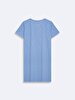 Short Sleeve Basic Blue Dress