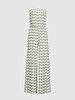 Pattern Strapless Grey Jumpsuit