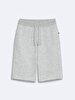 With Pockets Waist Connected Grey Shorts