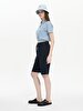 With Pockets Waist Connected Navy Shorts