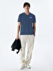 Print Sprey Written Dark Blue T-shirt