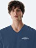 Print Sprey Written Dark Blue T-shirt