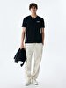 Print Sprey Written Black T-shirt