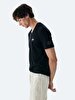 Print Sprey Written Black T-shirt