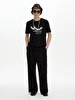 Crew Neck Basic Short Arm Regular Black T-shirt