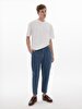 Crew Neck Basic Short Arm Relaxed White T-shirt