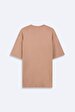 Crew Neck Basic Short Arm Relaxed Pink T-shirt