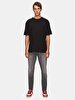 Crew Neck Basic Short Arm Relaxed Black T-shirt
