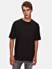 Crew Neck Basic Short Arm Relaxed Black T-shirt