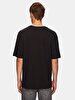 Crew Neck Basic Short Arm Relaxed Black T-shirt