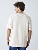Comfortable Cut With Pockets Beige T-shirt