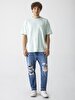 Comfortable Cut With Pockets Green T-shirt