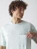 Comfortable Cut With Pockets Green T-shirt