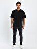 Comfortable Cut With Pockets Black T-shirt