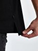 Comfortable Cut With Pockets Black T-shirt