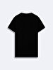 Crew Neck Basic Short Arm Slim Black T-shirt