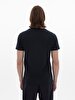 Crew Neck Basic Short Arm Slim Navy T-shirt