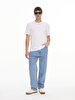 Crew Neck Basic Short Arm Regular White T-shirt