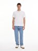 Crew Neck Basic Short Arm Regular White T-shirt