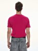 Crew Neck Basic Short Arm Regular Purple T-shirt