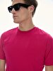 Crew Neck Basic Short Arm Regular Purple T-shirt