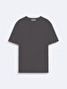 Crew Neck Basic Antracite T-shirt