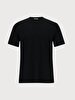 Crew Neck Basic Black T-shirt