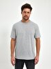 Crew Neck Basic Short Arm Regular Grey T-shirt