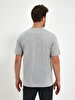 Crew Neck Basic Short Arm Regular Grey T-shirt