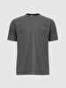 Crew Neck Basic Anthracite T-shirt