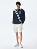 Polo With Patch With Print Navy Sweatshirt