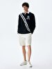 Polo With Patch With Print Black Sweatshirt