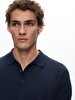 Short Sleeve Polo Knitwear Navy Pullover